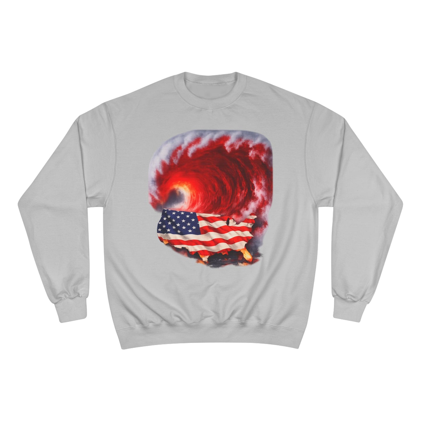 Red Wave USA Champion Brand Crewneck Sweatshirt