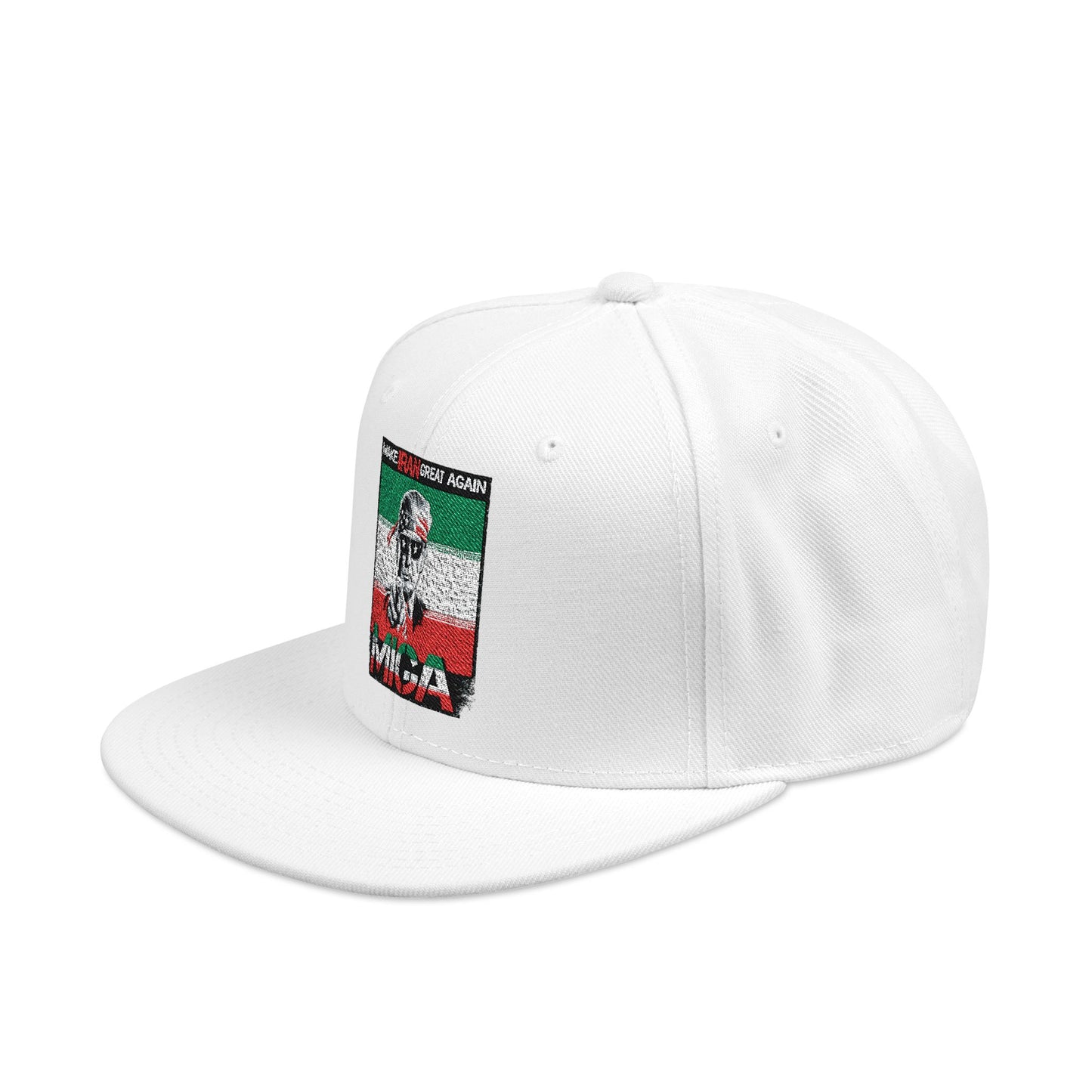 "Make Iran Great Again (MIGA)" Trump Embroidered Snapback Hat