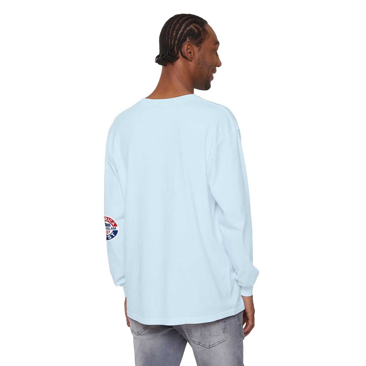 Zohran Mam-Commie Sucks/America First F*CK ISLAM Comfort Color Brand Long Sleeve T-Shirt