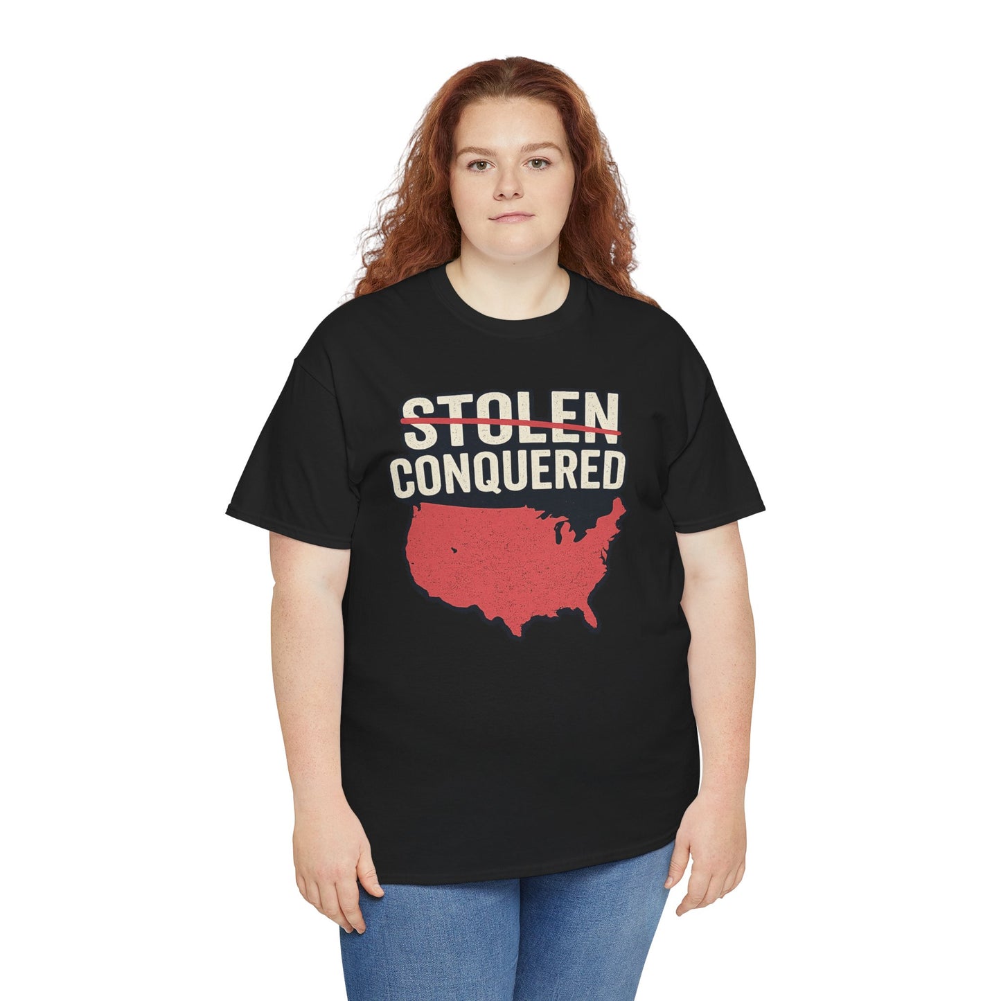Stolen Conquered USA Gildan Brand T-Shirt