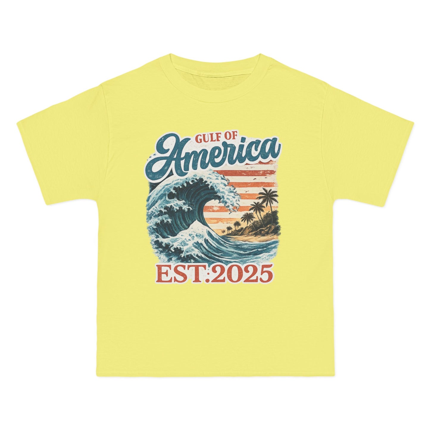 Gulf of America Est. 2025 Waves Hanes Brand T-Shirt
