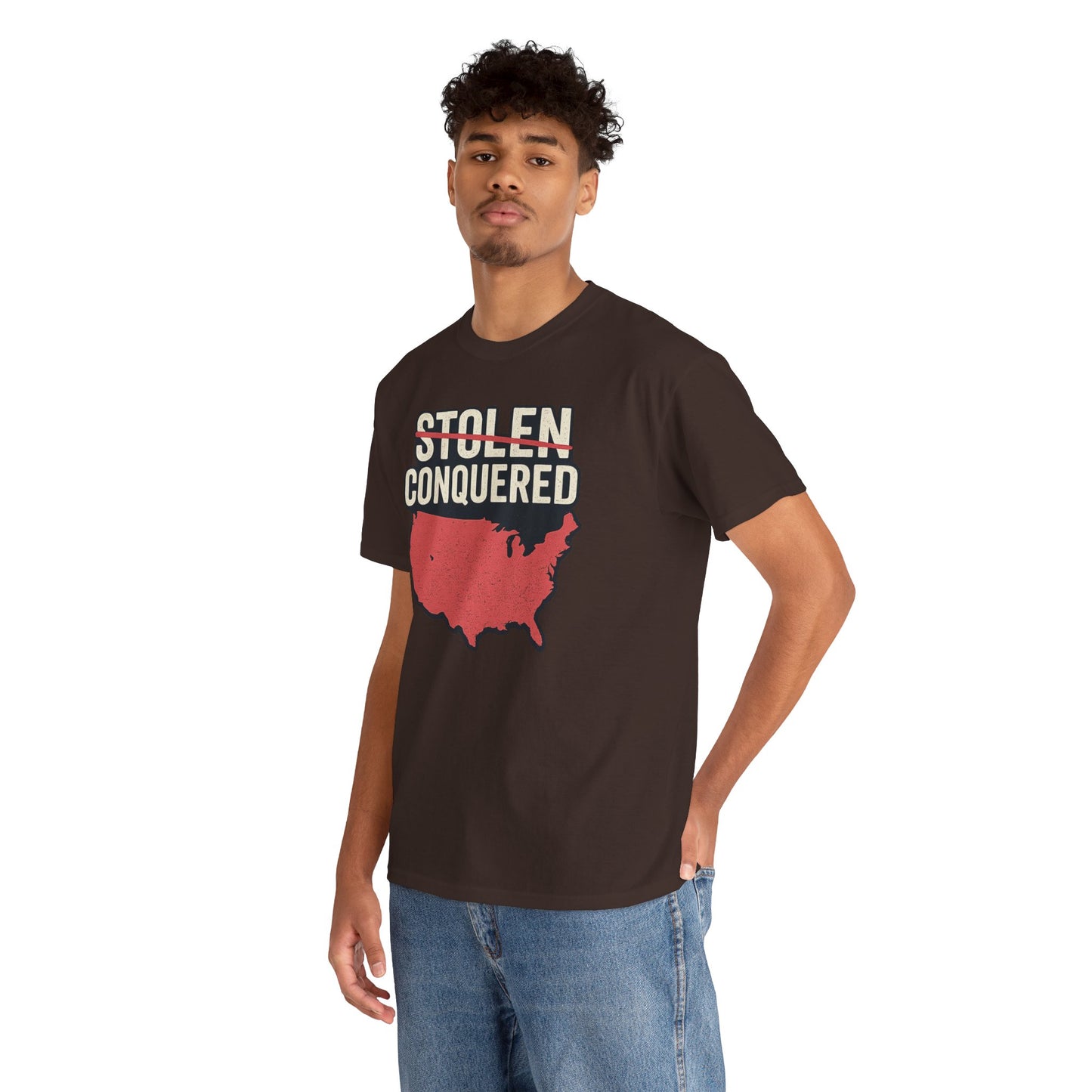Stolen Conquered USA Gildan Brand T-Shirt