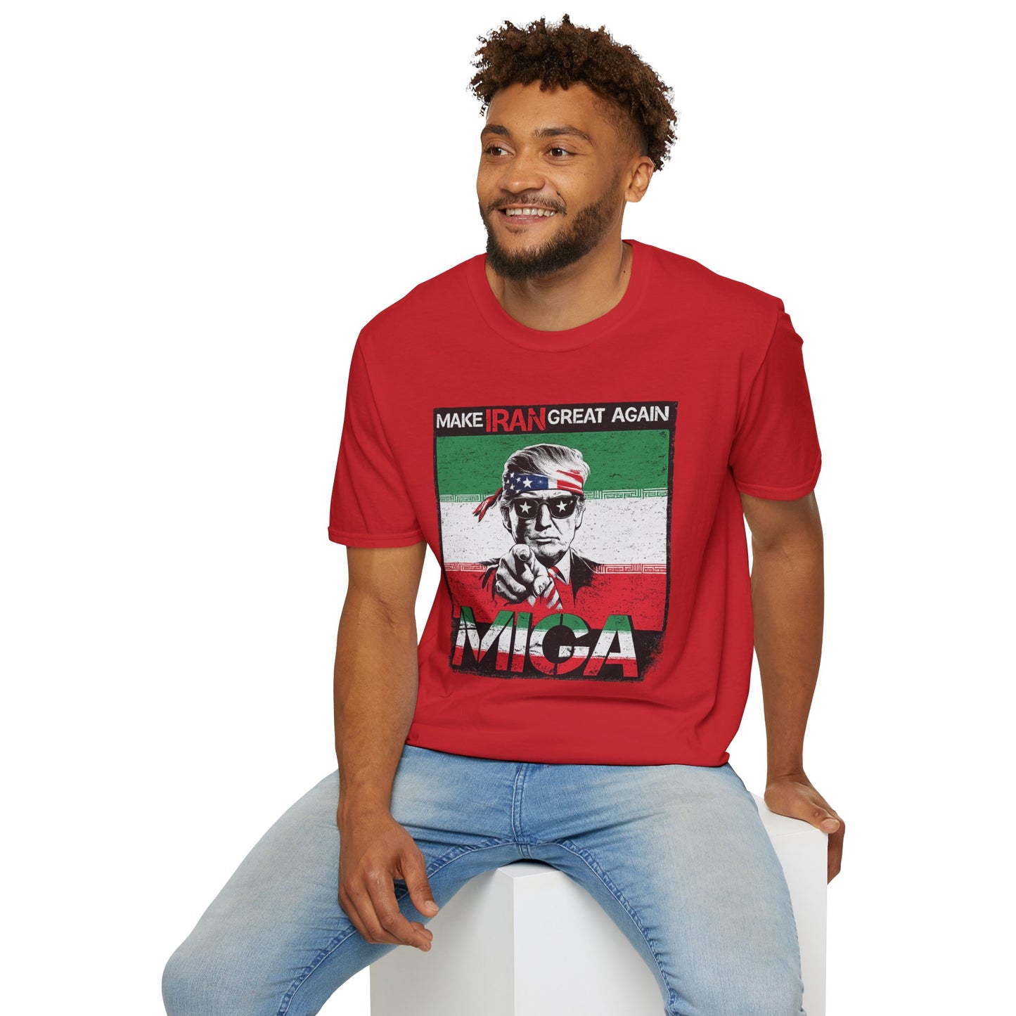 "Make Iran Great Again (MIGA)" Trump Gildan Brand T-Shirt