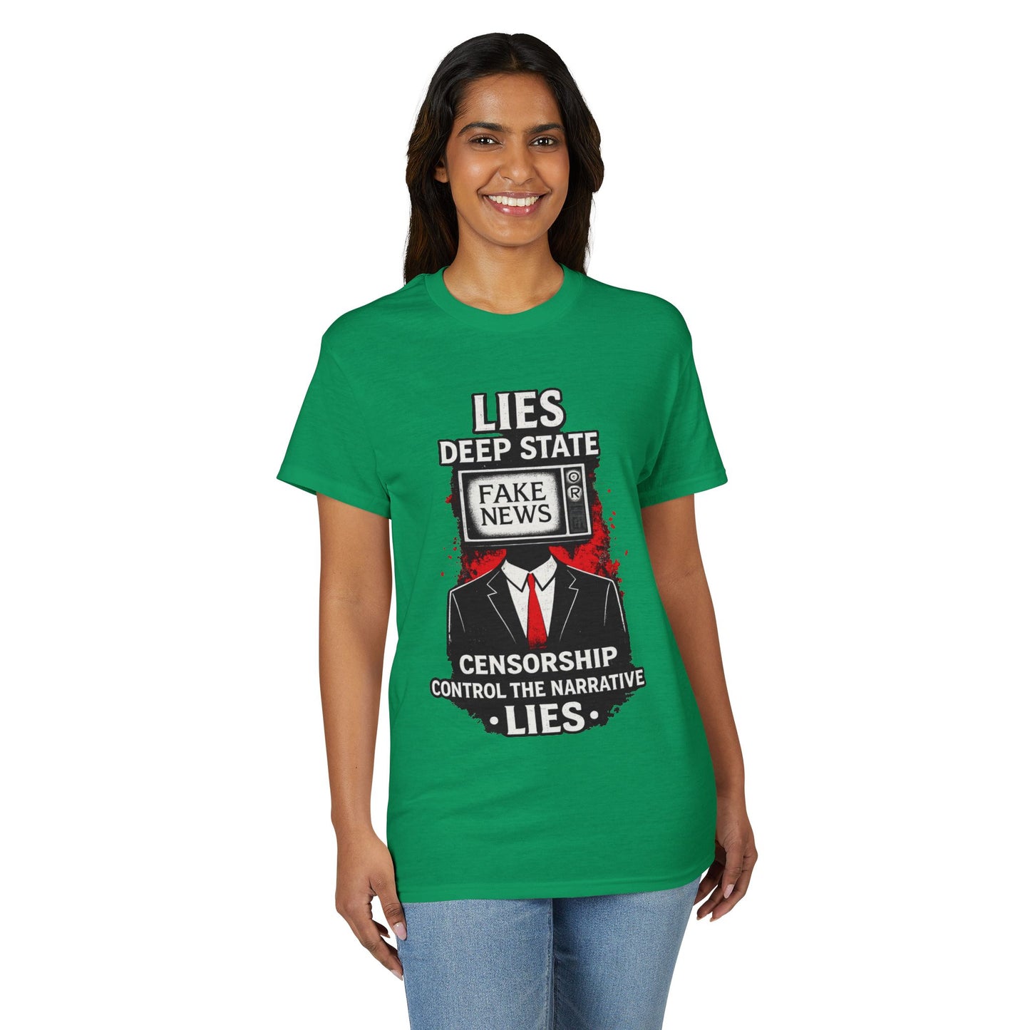 Fake News Political Statement Gildan Brand T-Shirt