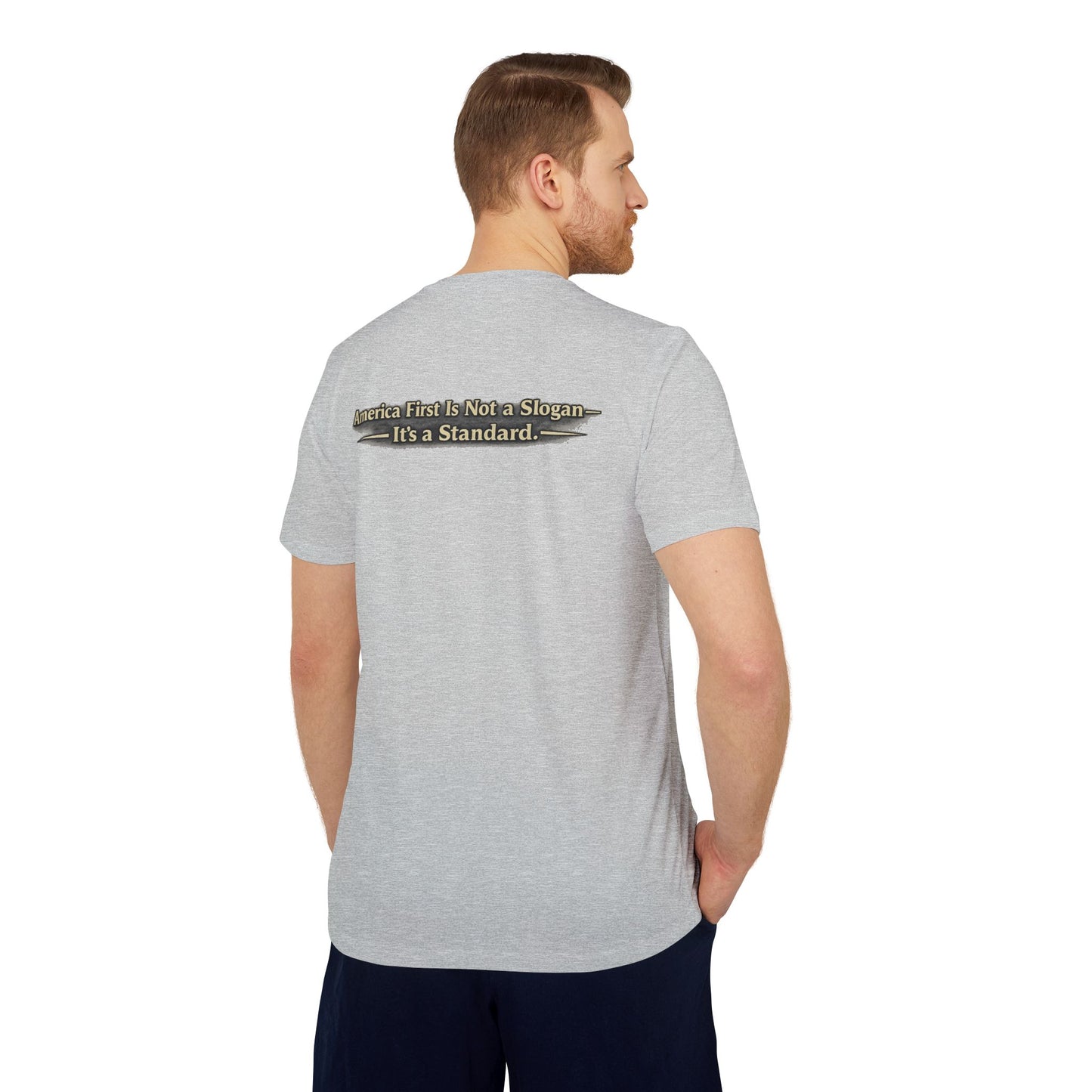 "Make America First Again" Book Merch Adidas Brand T-Shirt