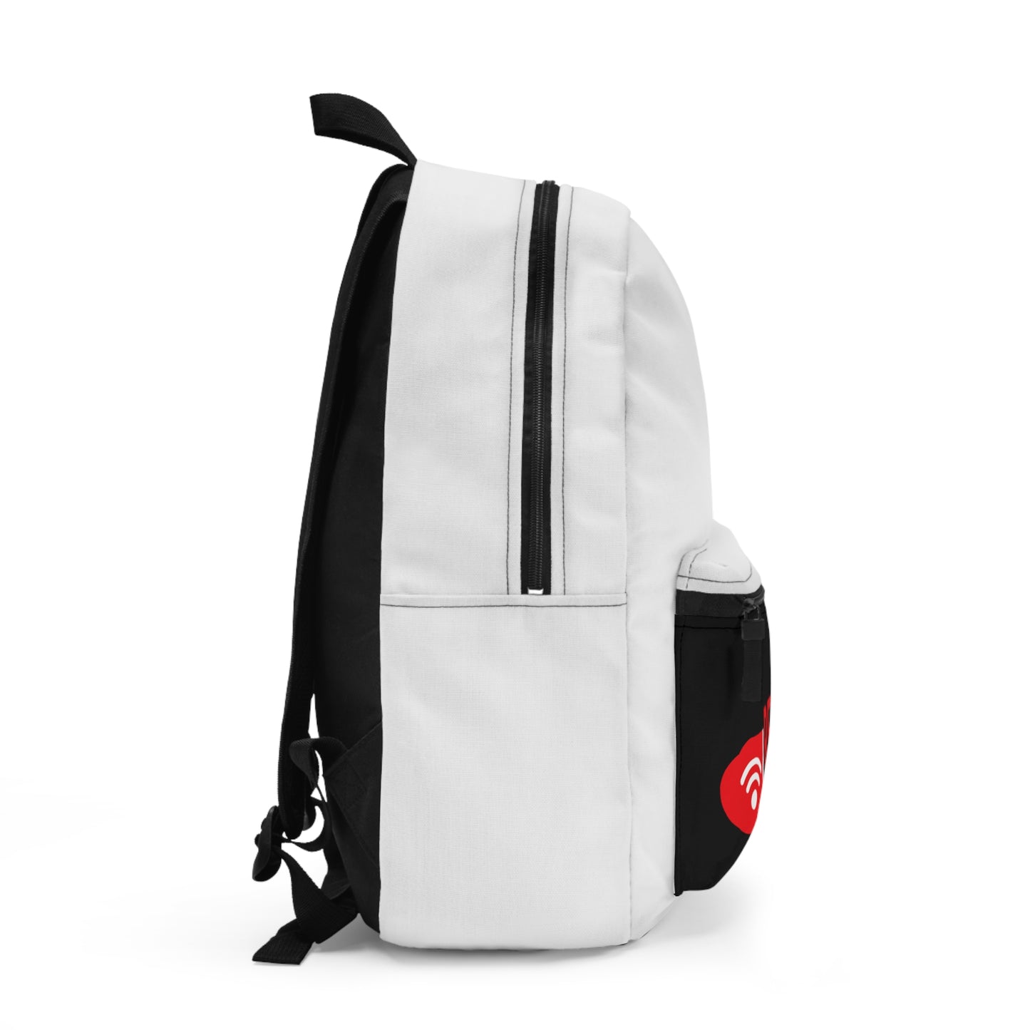 Red Pill Media Logo Backpack — Branded Logo School & Travel Bag
