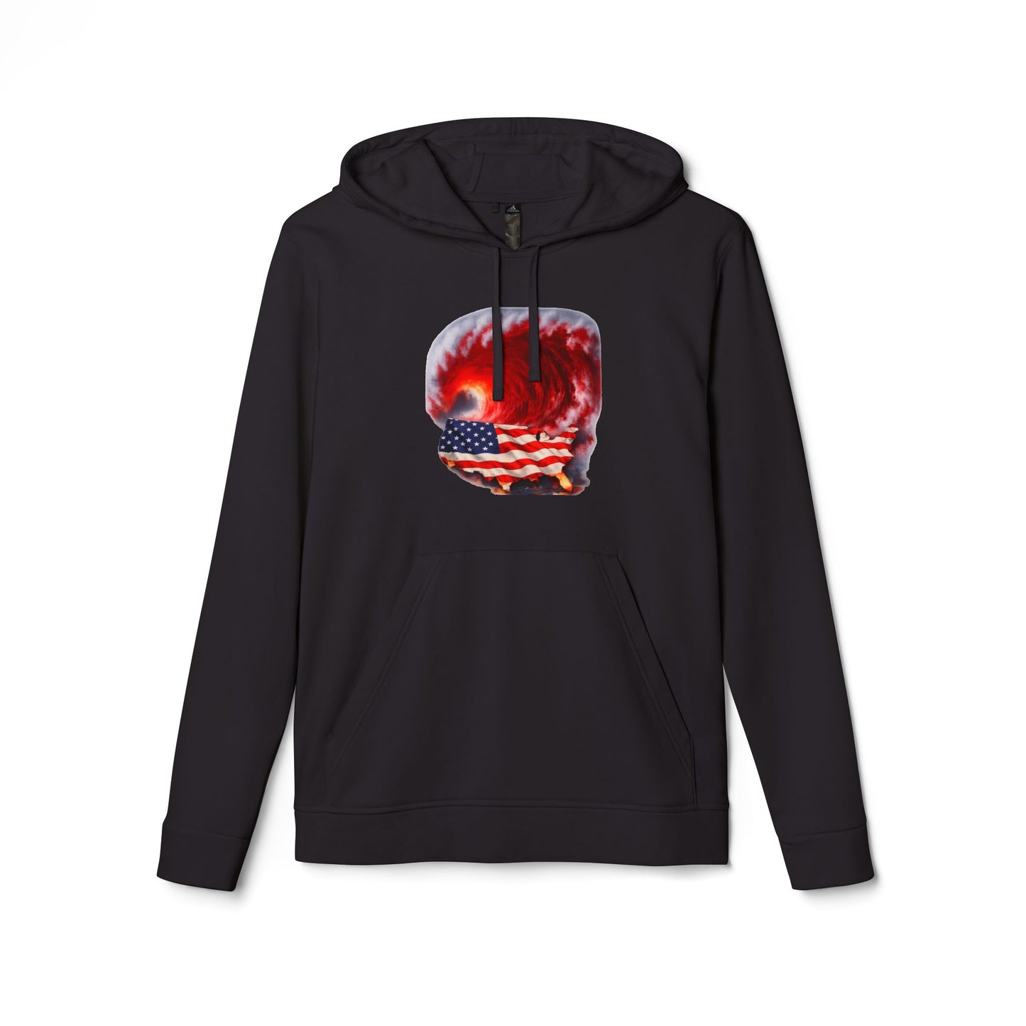 Red Wave USA Adidas Brand Hoodie