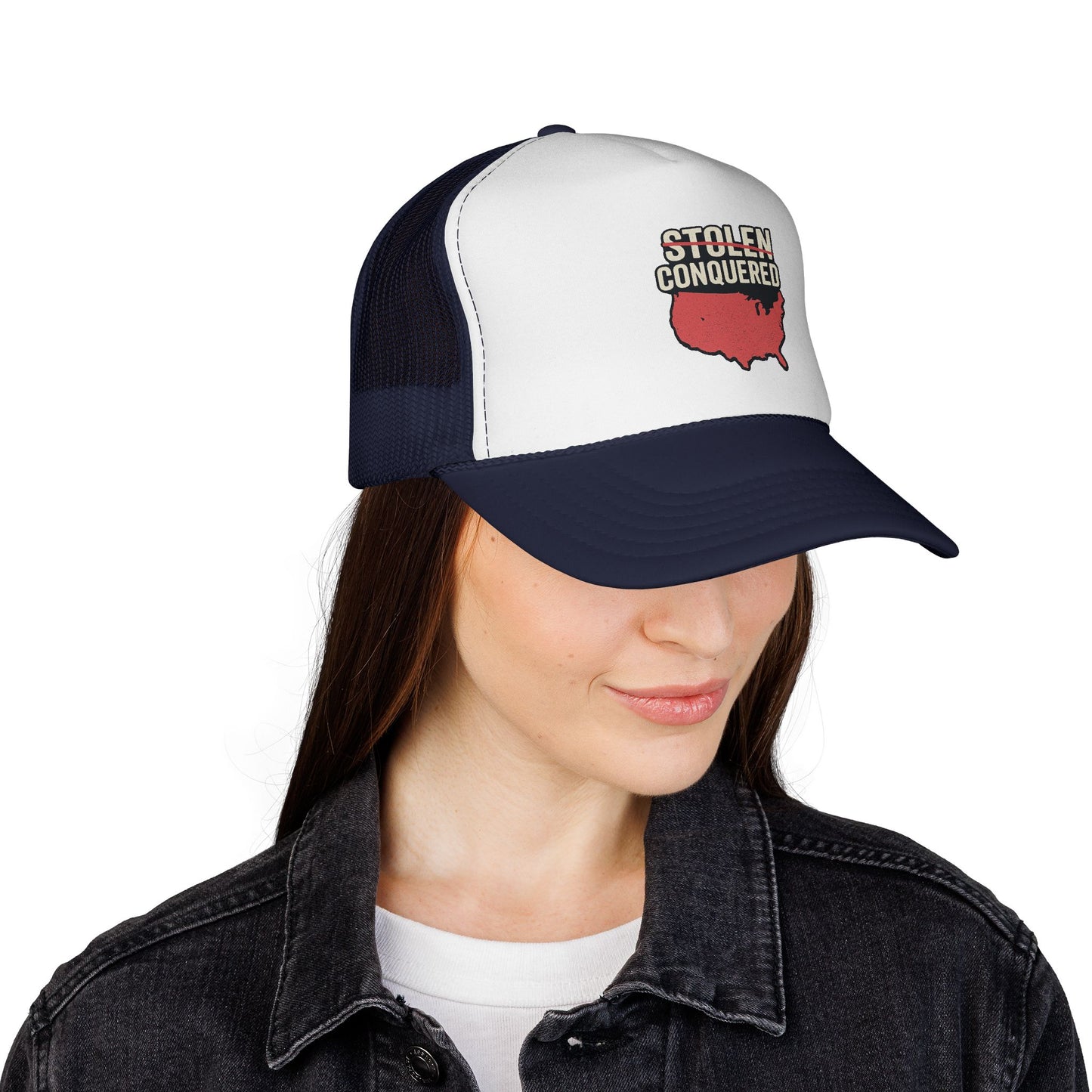 Stolen Conquered USA Trucker Cap