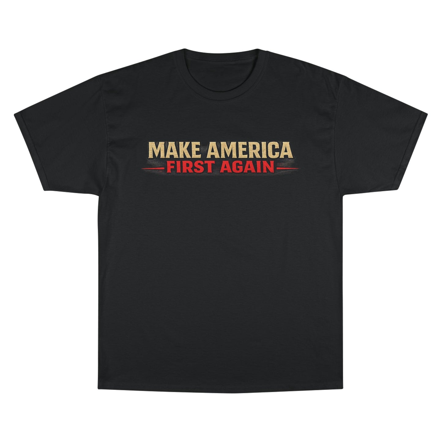 "Make America First Again" Book Merch Champion Brand T-Shirt