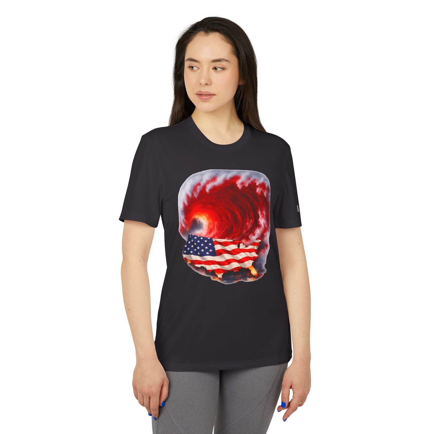 Red Wave USA Adidas Brand T-Shirt