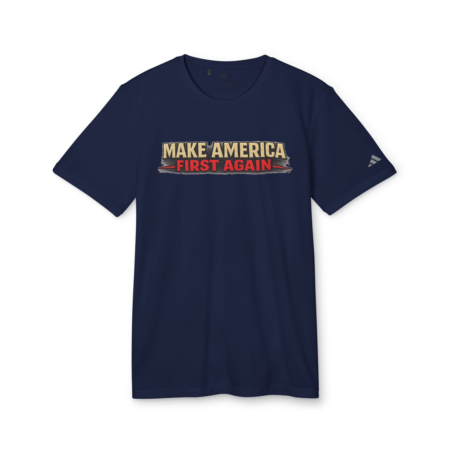 "Make America First Again" Book Merch Adidas Brand T-Shirt