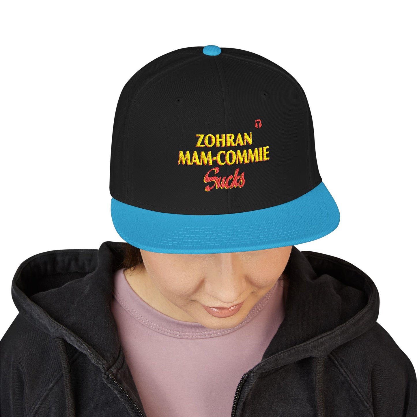 Zohran Mam-Commie Sucks Embroidered Snapback Hat