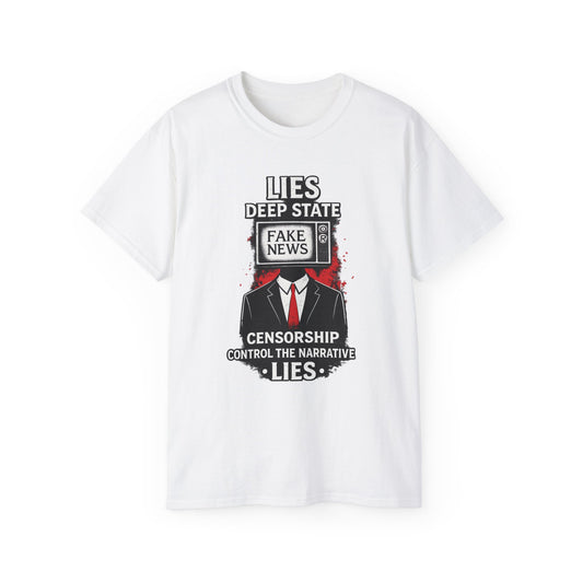 Fake News Political Statement Gildan Brand T-Shirt