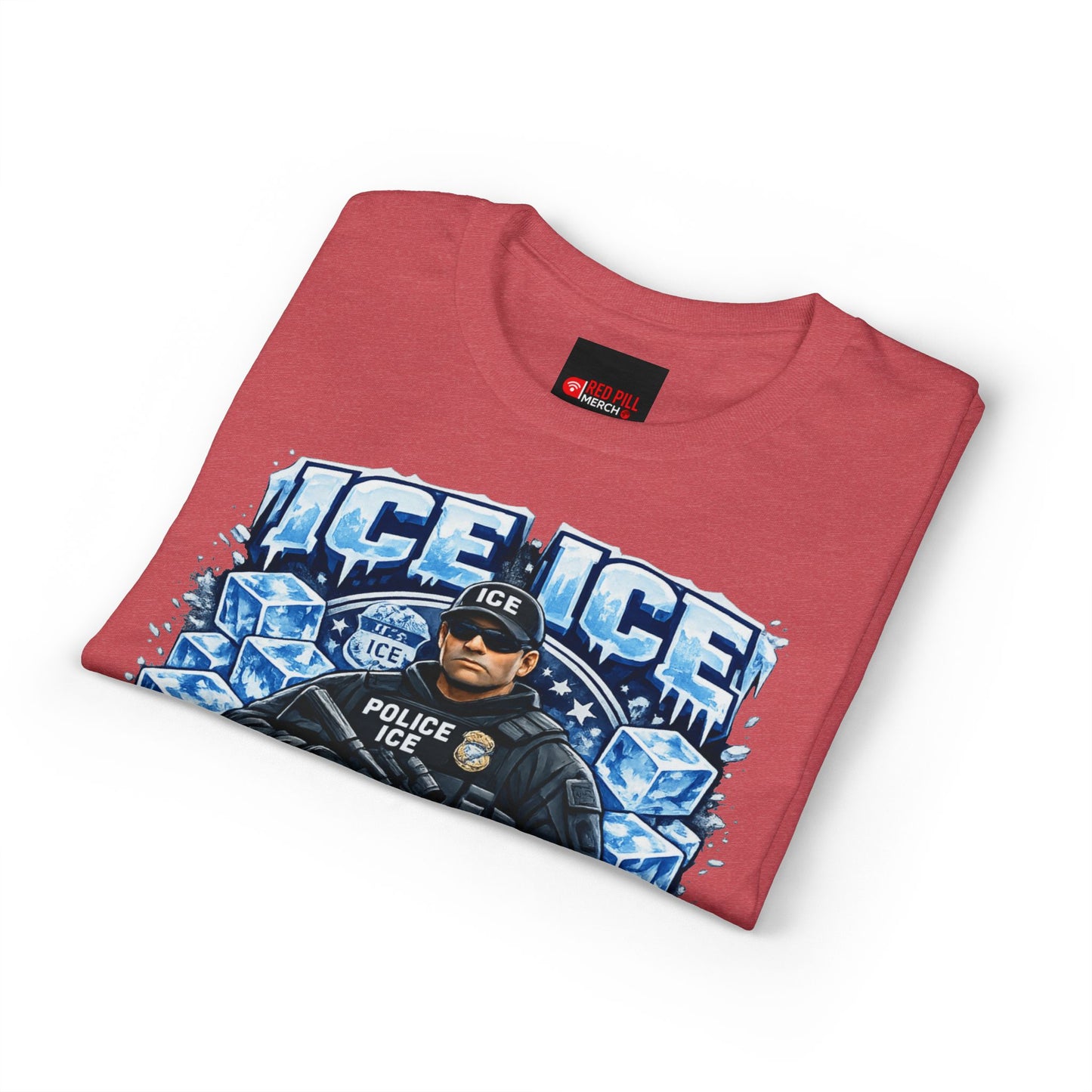 Ice Ice Baby ICE Agent Gildan 8000 Brand T-Shirt