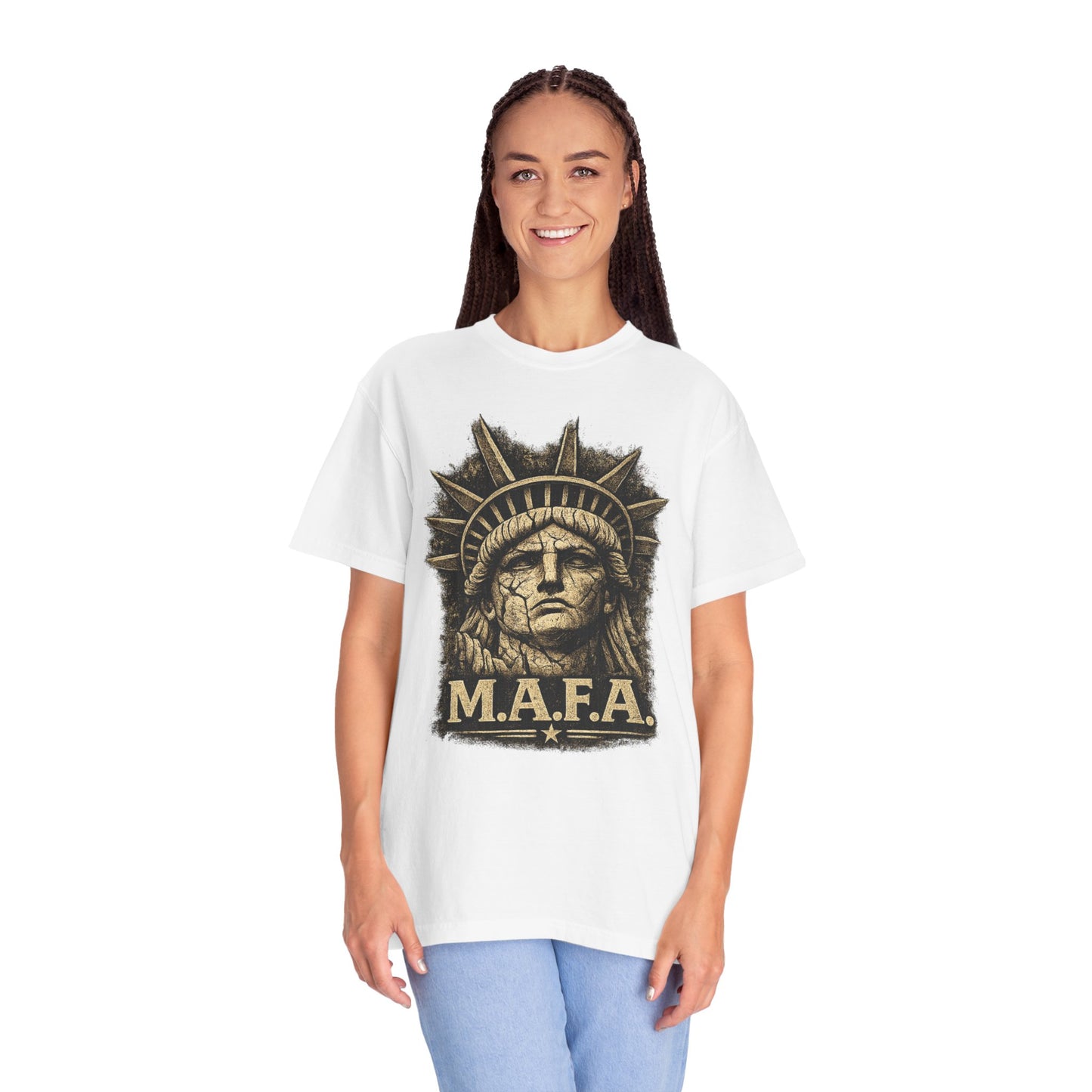 M.A.F.A. Statue Of Liberty  "Sovereignty Security Prosperity " Comfort Color Brand T-Shirt