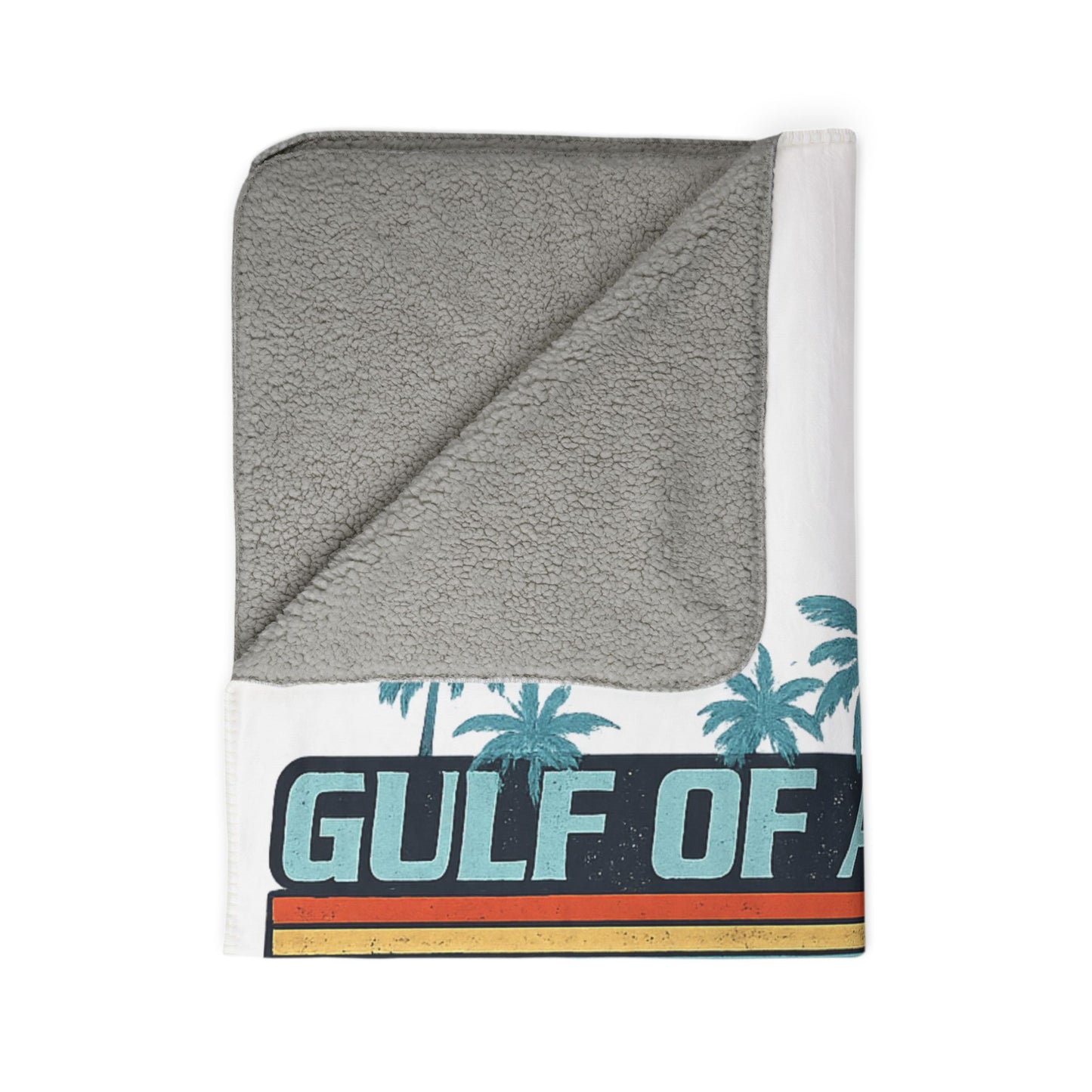 Gulf of America Vintage Fleece Sherpa Blanket