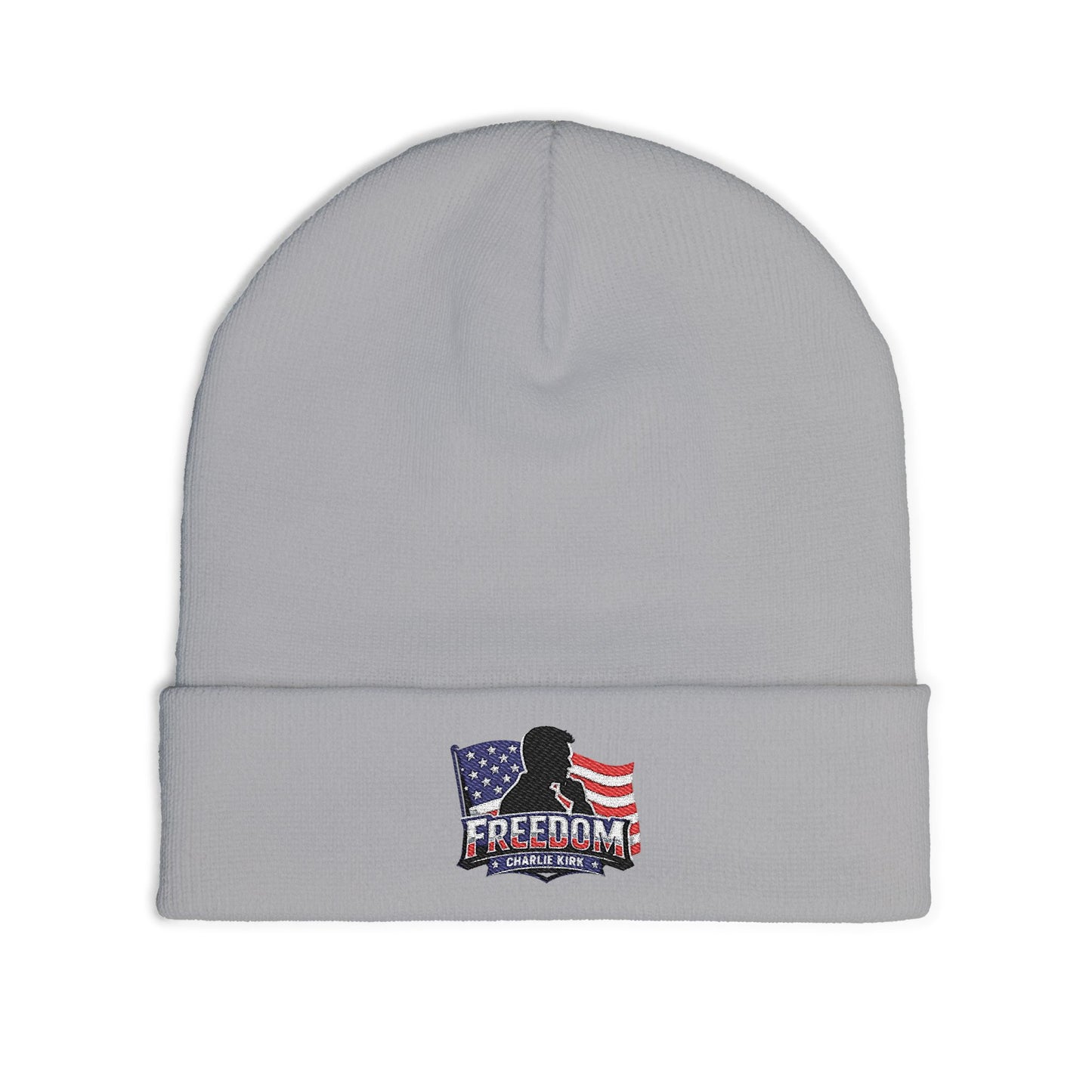 Embroidered Charlie Kirk Freedom Beanie