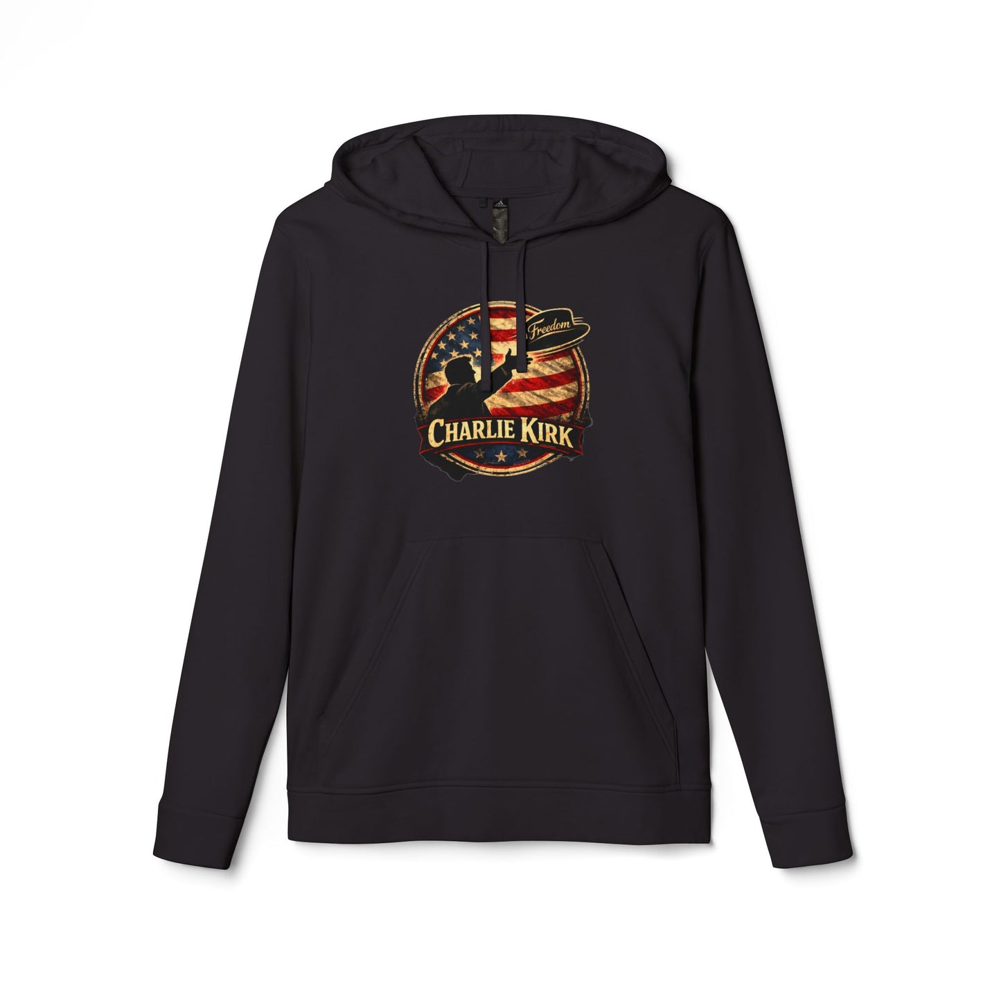 Charlie Kirk Freedom Hat Adidas Brand Hoodie