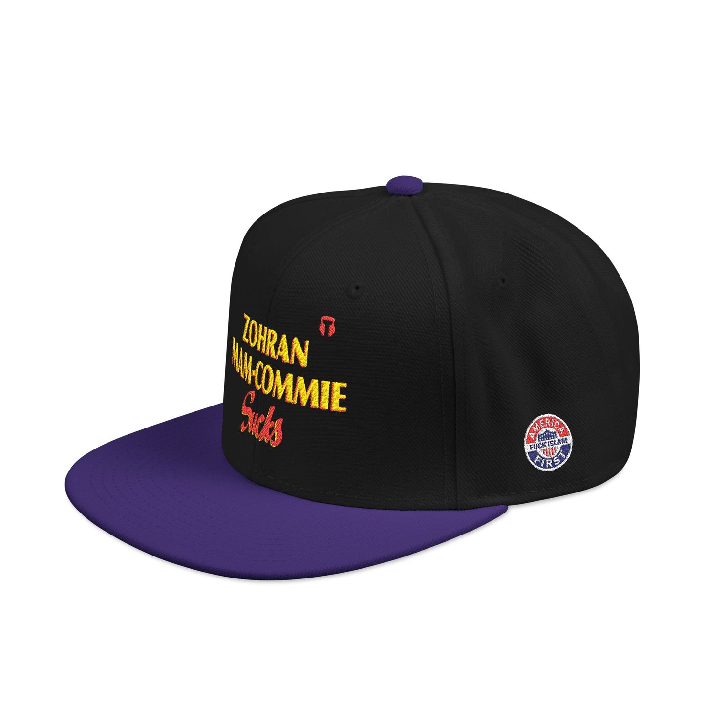 Zohran Mam-Commie Sucks Embroidered Snapback Hat