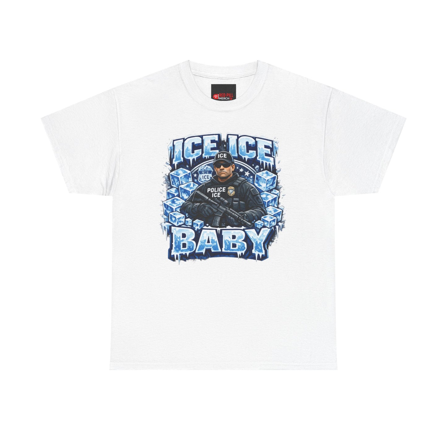 Ice Ice Baby ICE Agent Gildan Brand T-Shirt