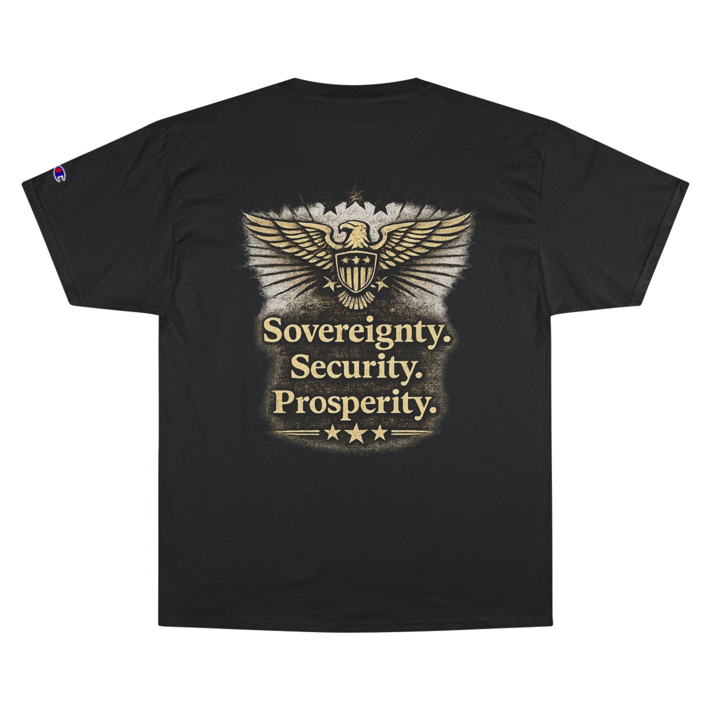 M.A.F.A. "Statue Of Liberty" "Sovereignty Security Prosperity " Champion Brand T-Shirt