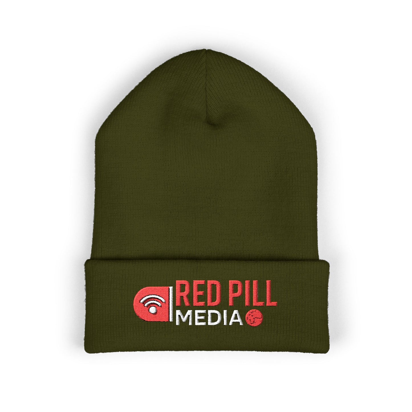 Red Pill Media Embroidered Cuffed Beanie