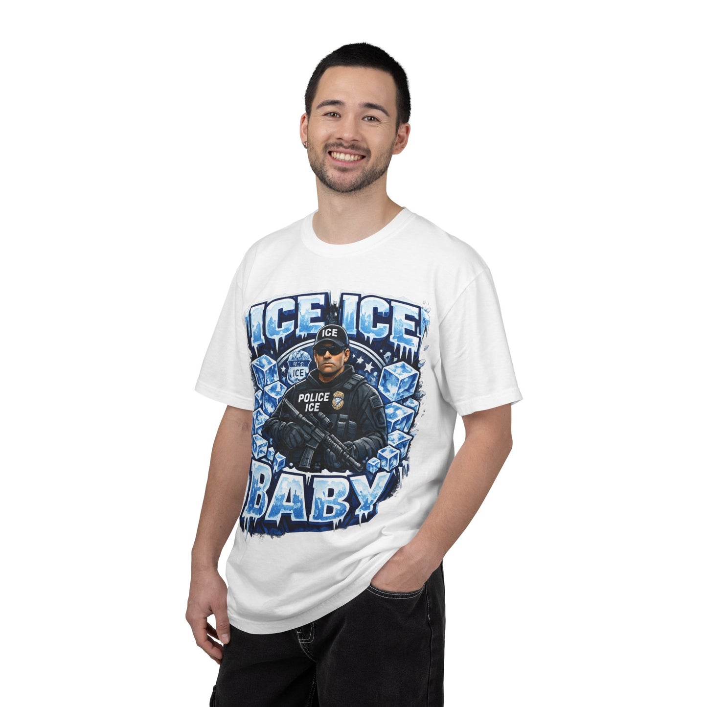 Ice Ice Baby ICE Agent Comfort Color Brand T-Shirt