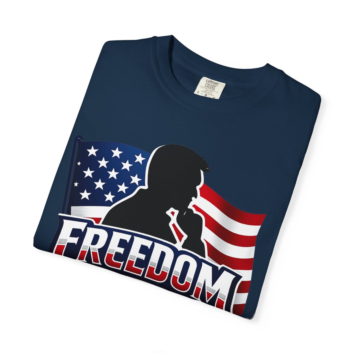 Charlie Kirk Freedom  T-Shirt — Charlie Kirk American Flag Graphic Tee