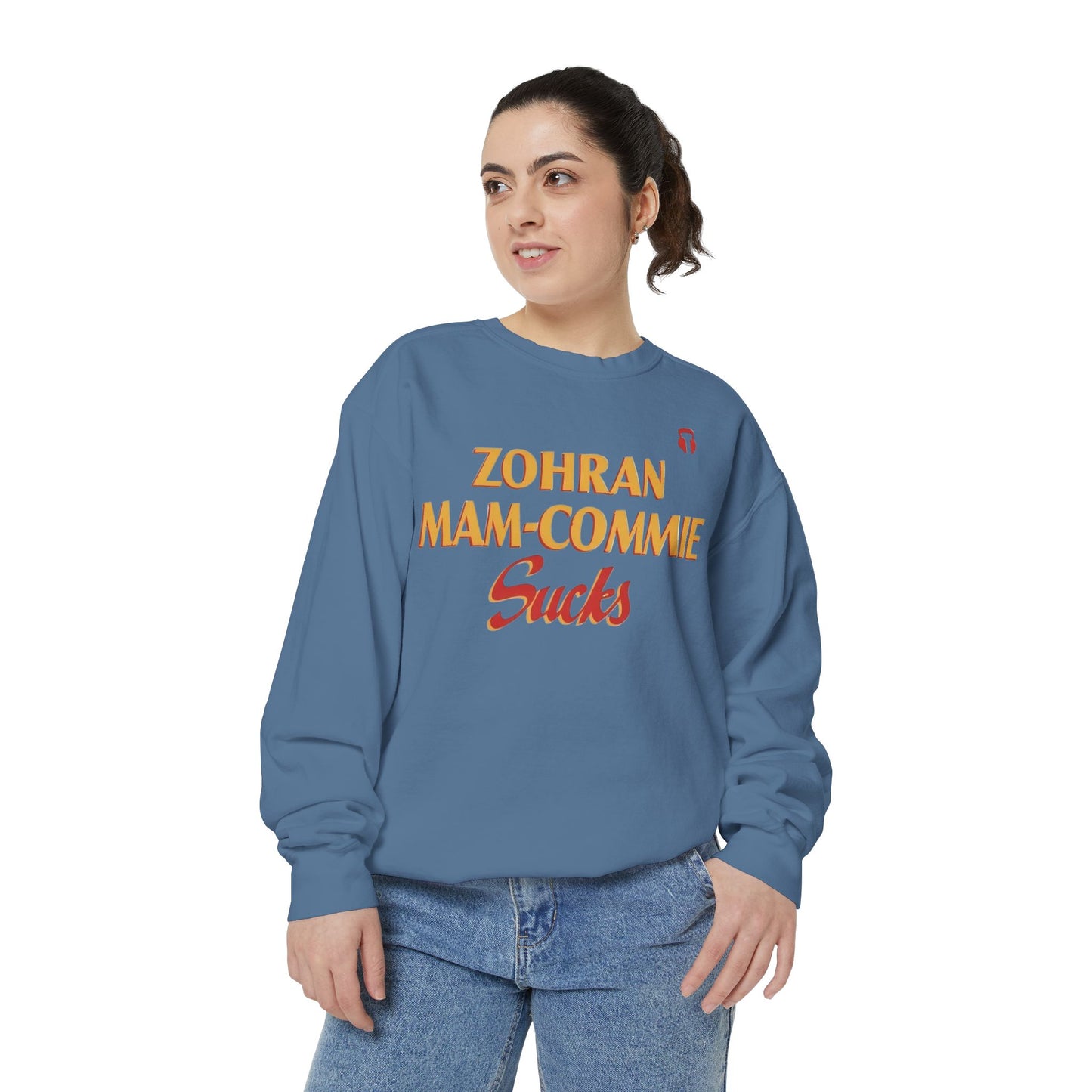 Zohran Mam-Commie Sucks Comfort Colors Brand Crewneck Sweatshirt