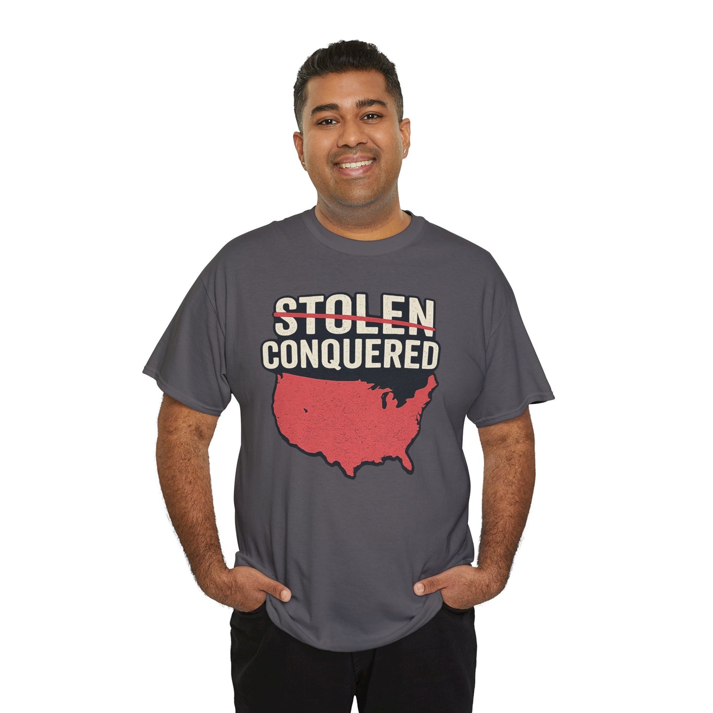 Stolen Conquered USA Gildan Brand T-Shirt