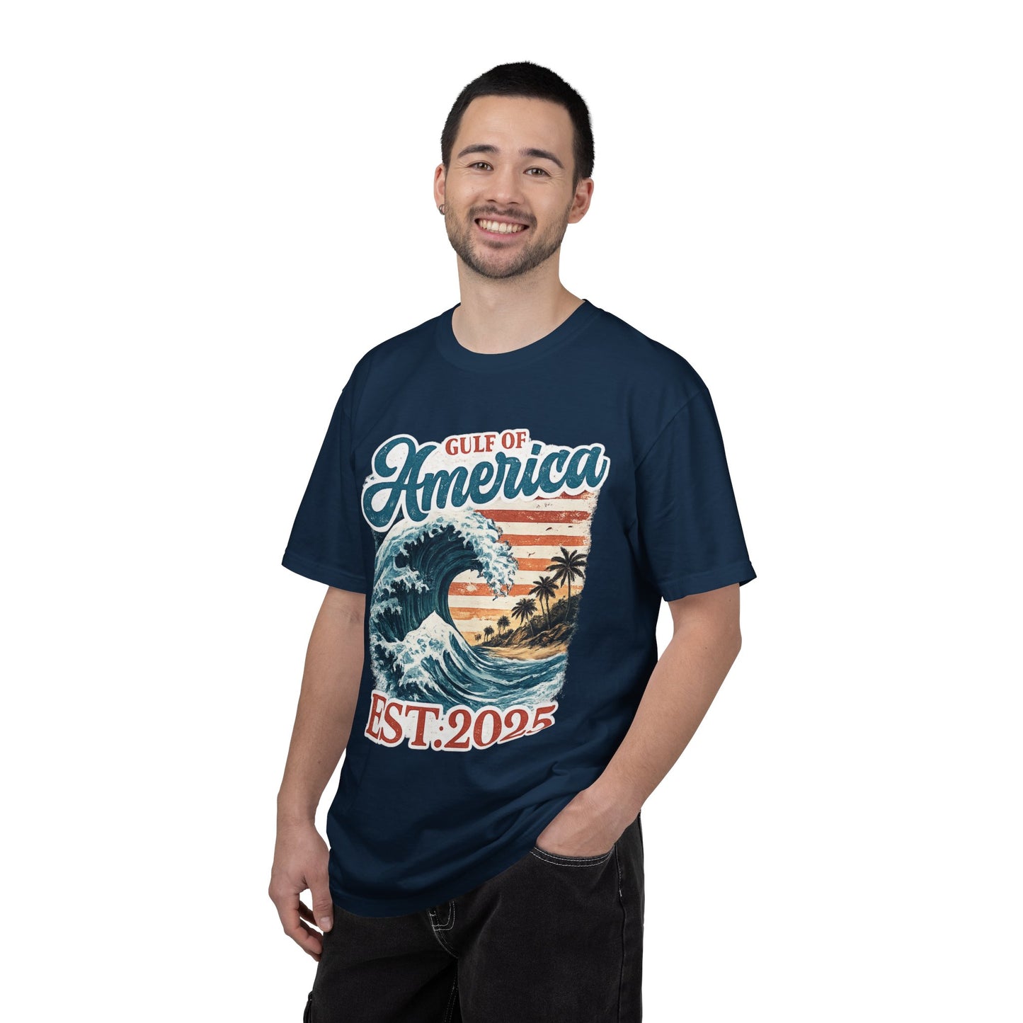 Gulf of America Est. 2025 Waves Comfort Color Brand T‑Shirt