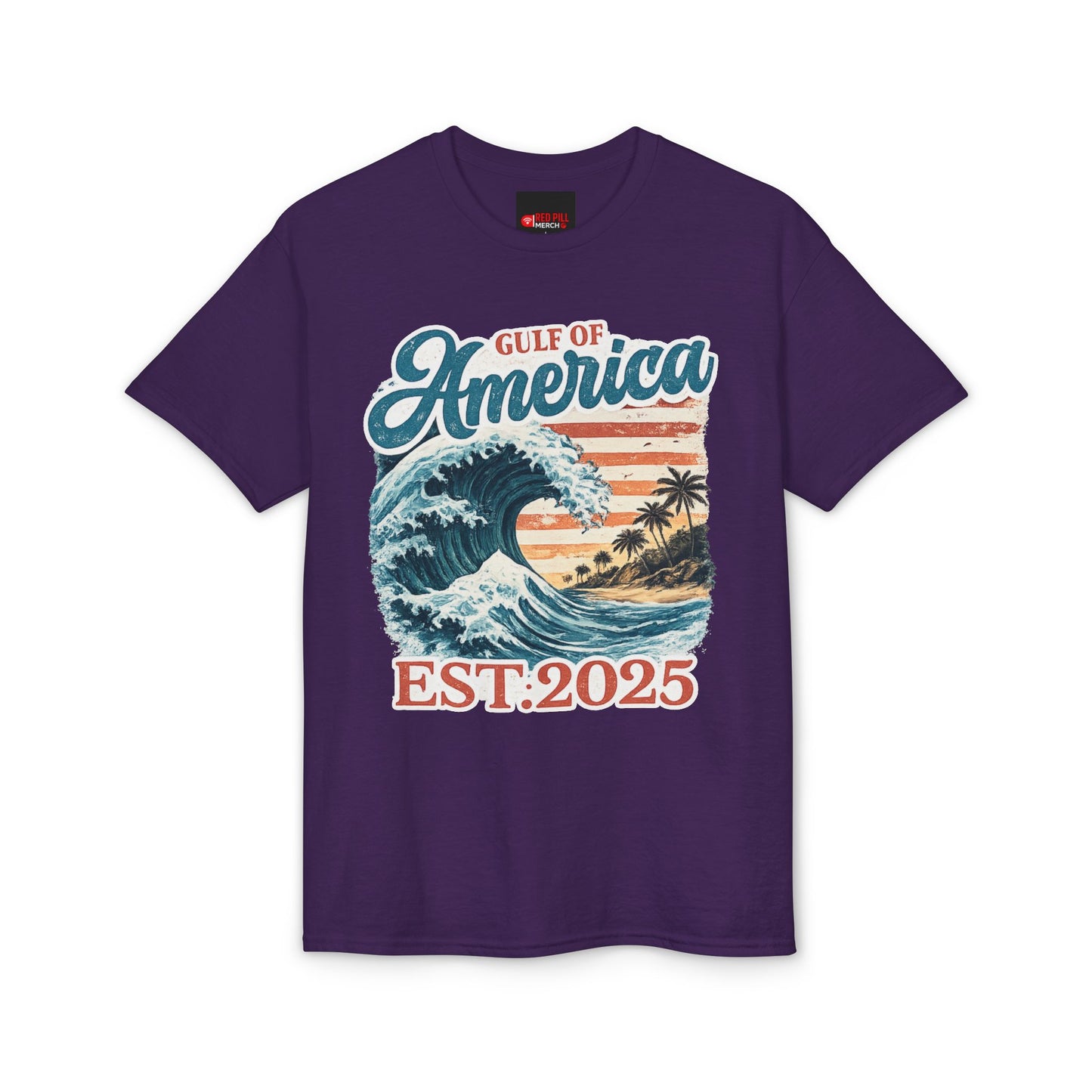 Gulf of America Est. 2025 Waves Gildan Brand T‑Shirt