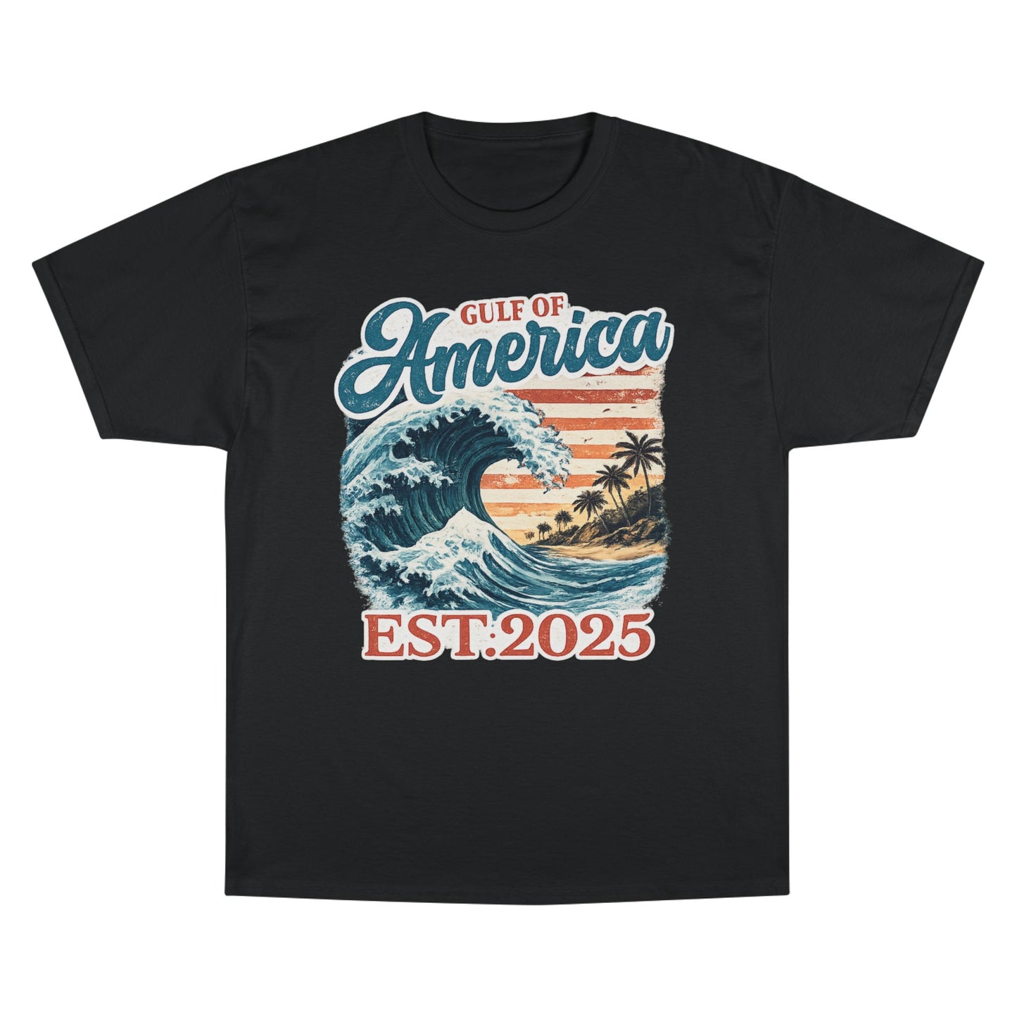Gulf of America Est. 2025 Waves Champion Brand T-Shirt