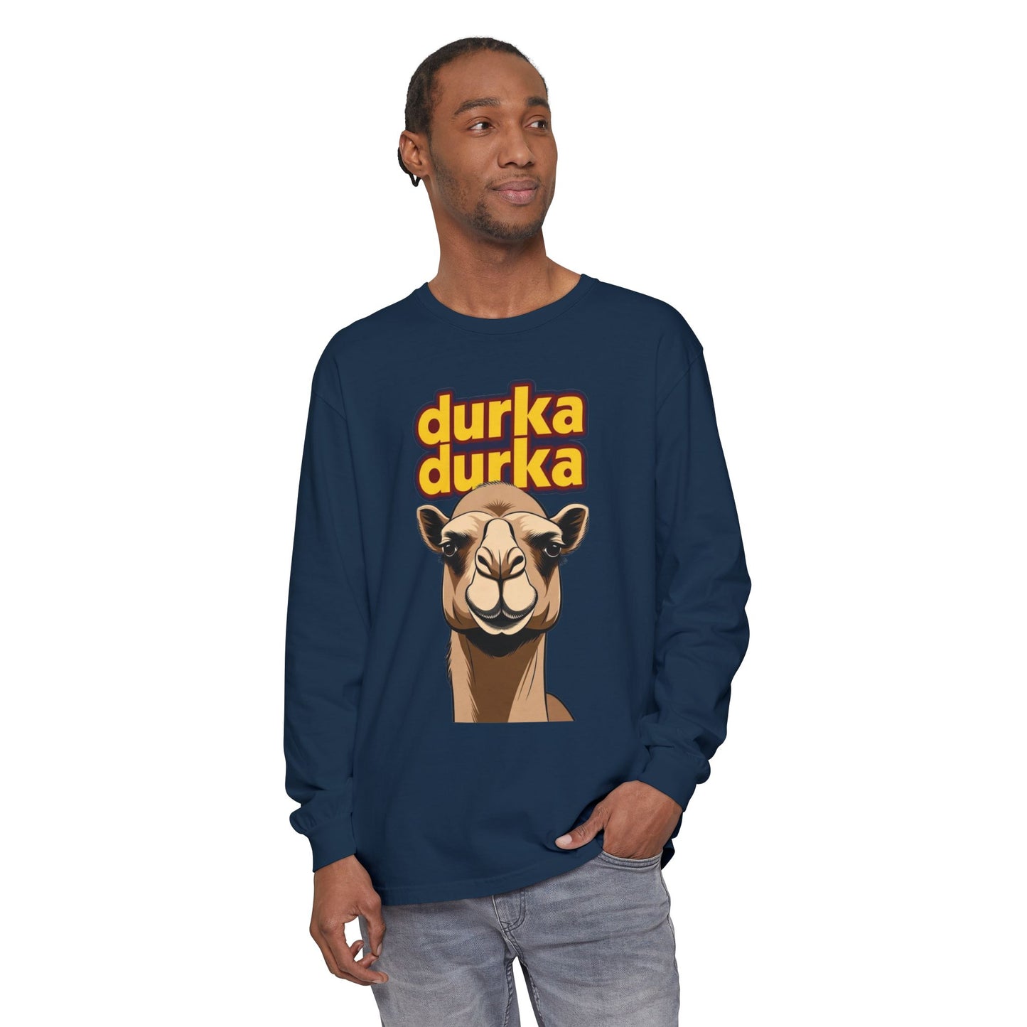 "Durka Durka" Camel Gildan Brand Long Sleeve Tee