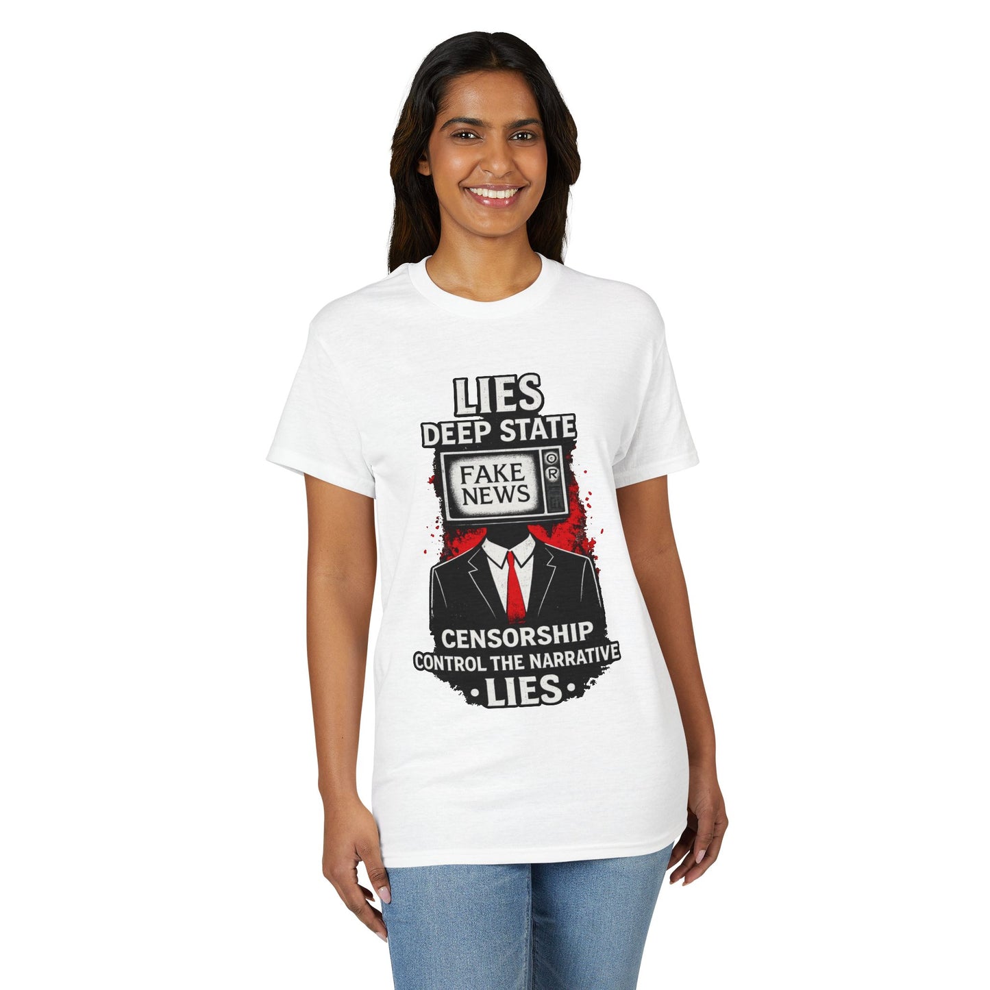 Fake News Political Statement Gildan Brand T-Shirt
