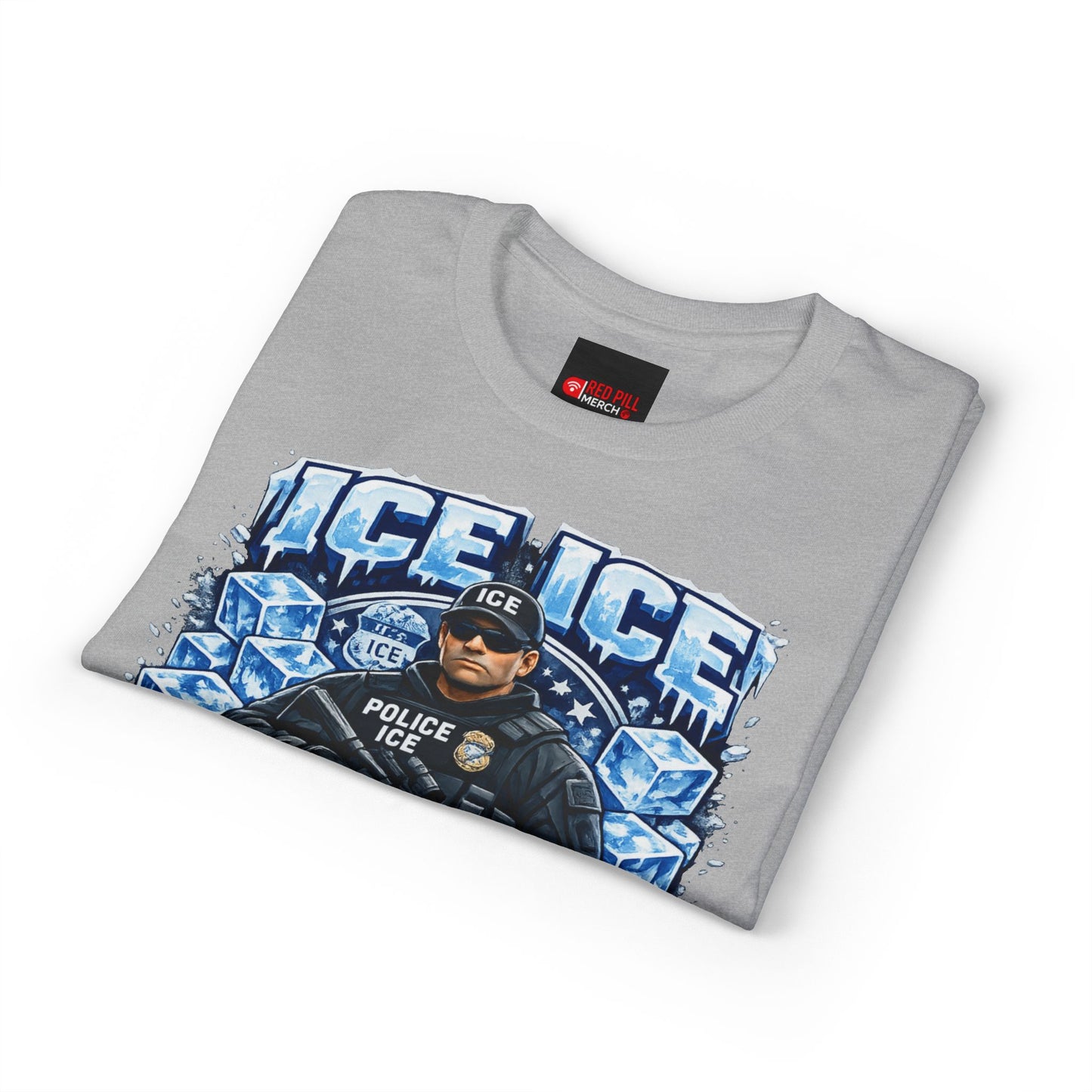 Ice Ice Baby ICE Agent Gildan 8000 Brand T-Shirt