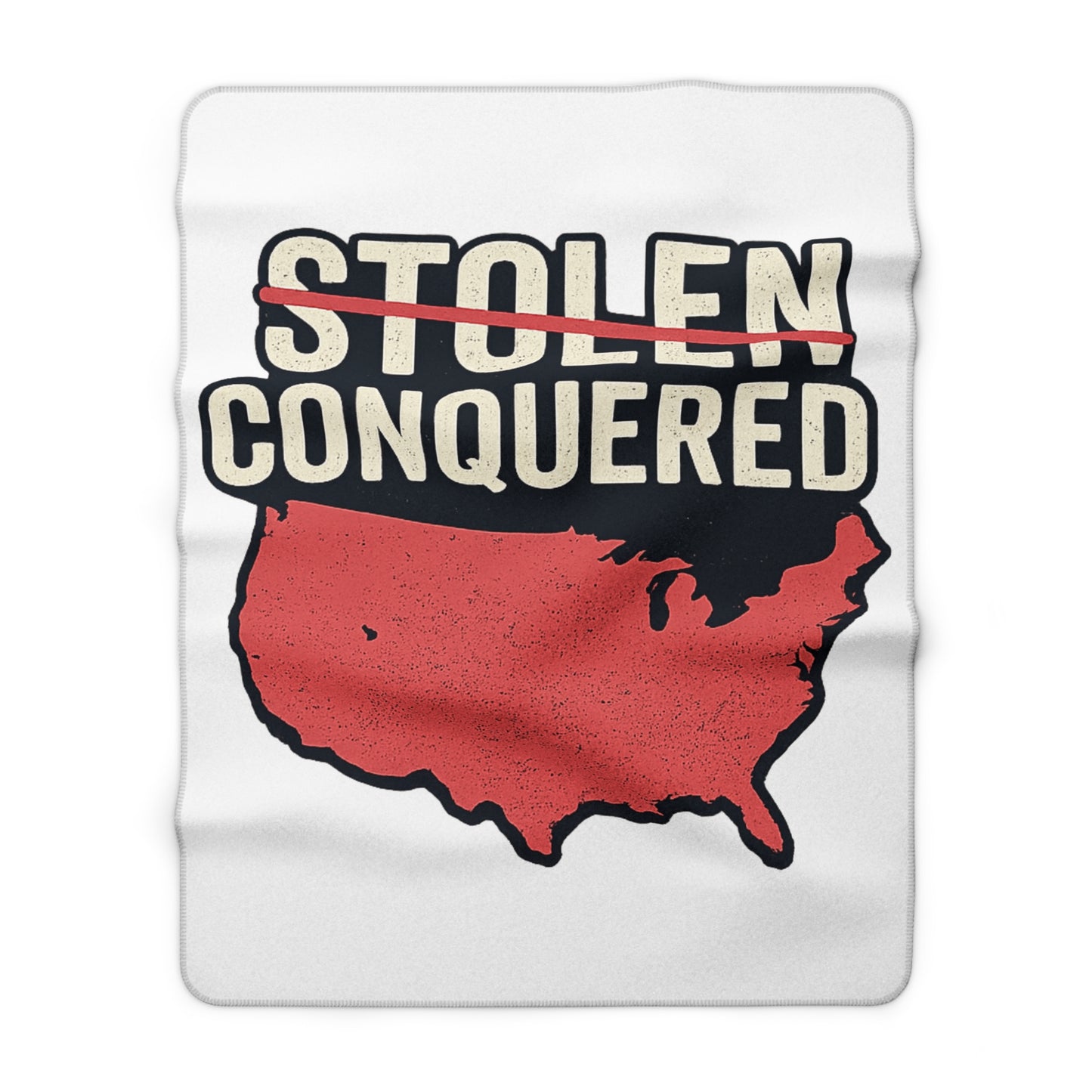 Stolen Conquered USA Sherpa Blanket