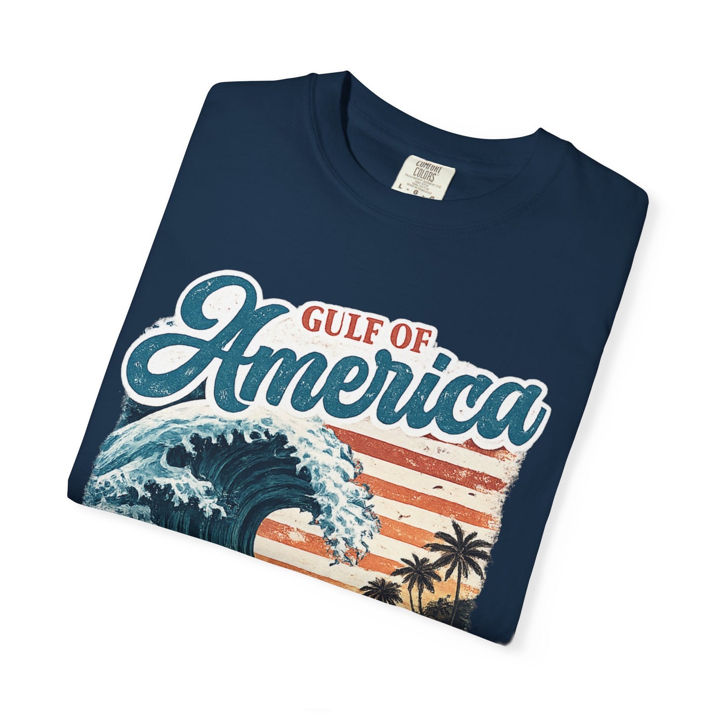 Gulf of America Est. 2025 Waves Comfort Color Brand T‑Shirt