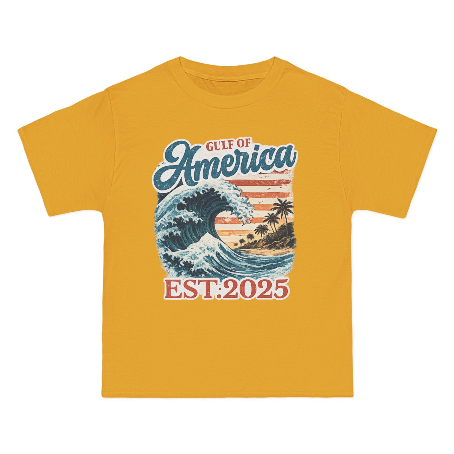 Gulf of America Est. 2025 Waves Hanes Brand T-Shirt